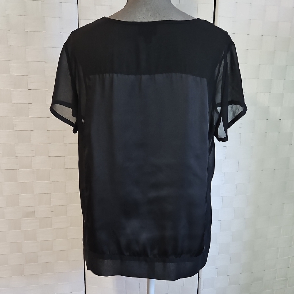 Mossimo Supply Co. Black Satin Blouse - Picture 3 of 5